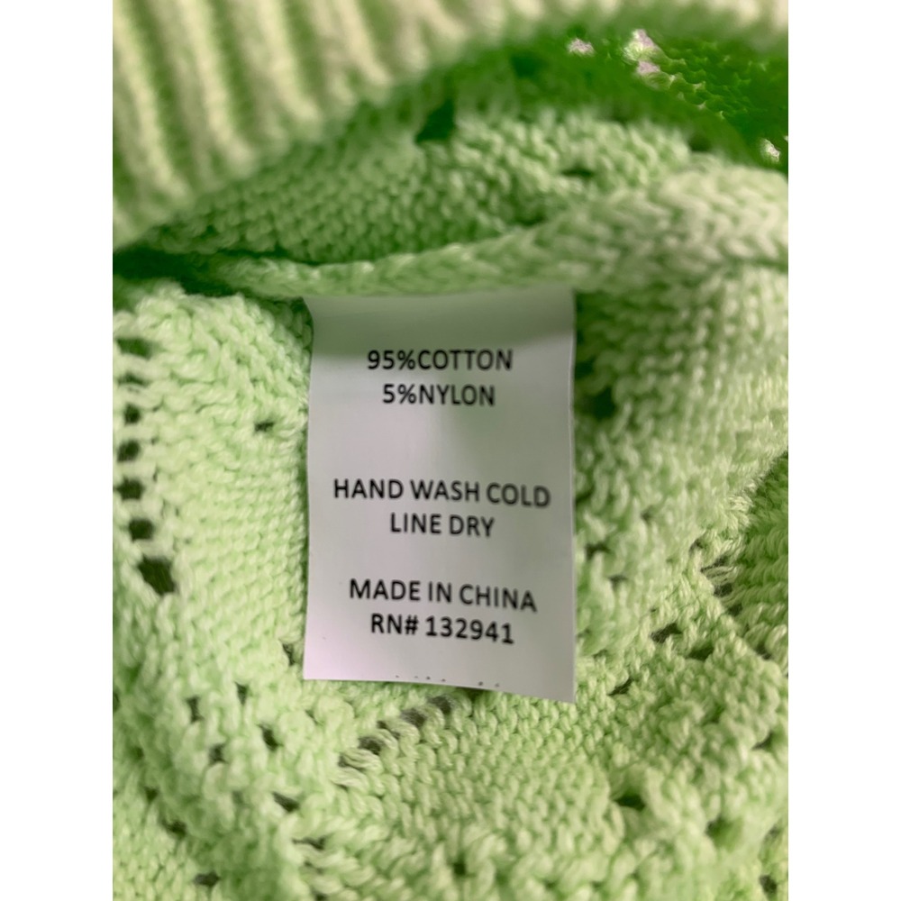 Amanda Uprichard Ombre Crochet Knit Cropped Cardigan Sweater Women's Large - Picture 9 of 9